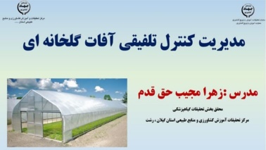 مبارزه با دشمنان پنهان گلخانه‌ها